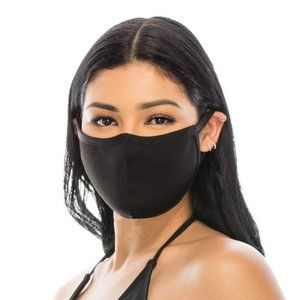 🆕 NWT BLACK UNISEX REUSABLE WASHABLE FACE MASK